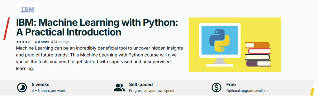 IBM: Machine Learning with Python: A Practical Introduction