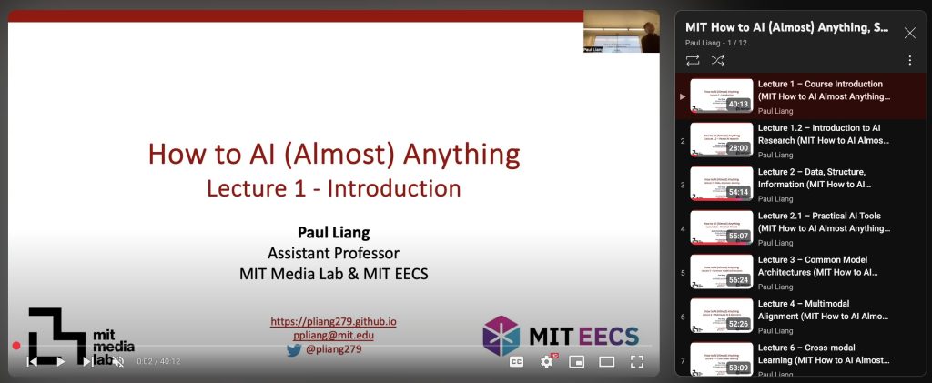 MIT MAS.S60 How To AI (Almost) Anything